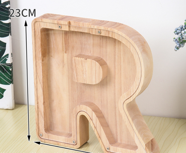 BoxMoney™ - Lettres tirelire en bois - 1000-Cadeaux