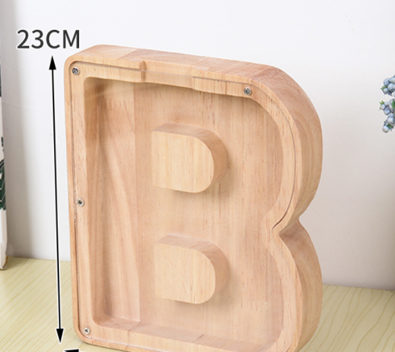 BoxMoney™ - Lettres tirelire en bois - 1000-Cadeaux