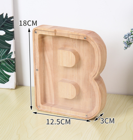 BoxMoney™ - Lettres tirelire en bois - 1000-Cadeaux