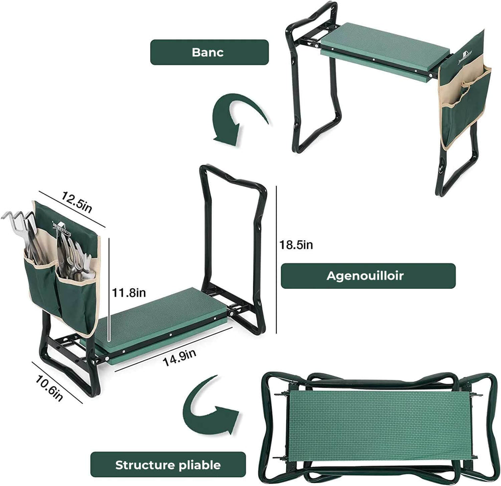 ConfoZen™-Genouillère & Siège & Tabouret Premium - 1000-Cadeaux