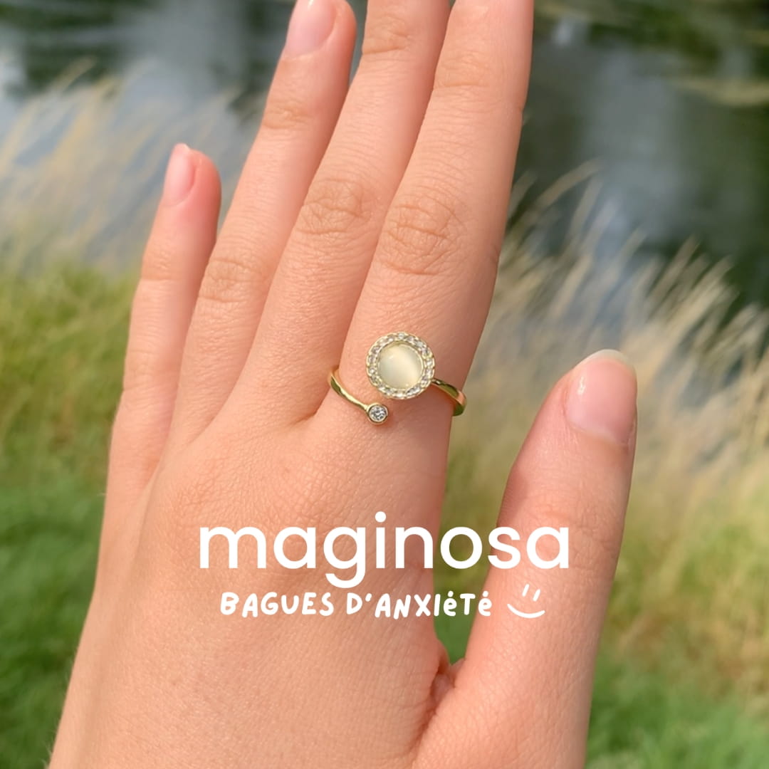 Bague d'Anxiété Ajustable - ŒIL DE CHAT - 1000-Cadeaux