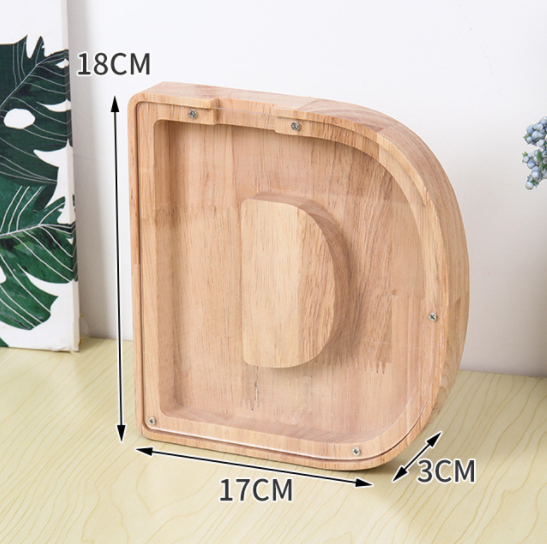 BoxMoney™ - Lettres tirelire en bois - 1000-Cadeaux