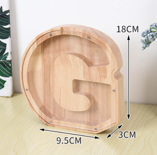 BoxMoney™ - Lettres tirelire en bois - 1000-Cadeaux