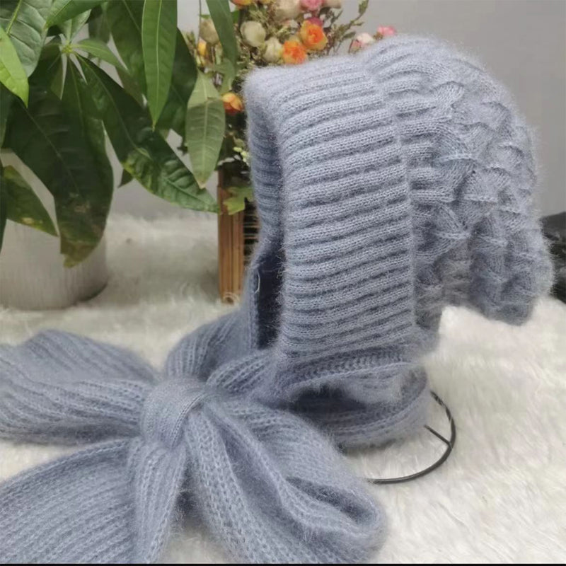 Bonnet Chaud avec Écharpe coupe-vent intégrée - 1000-Cadeaux