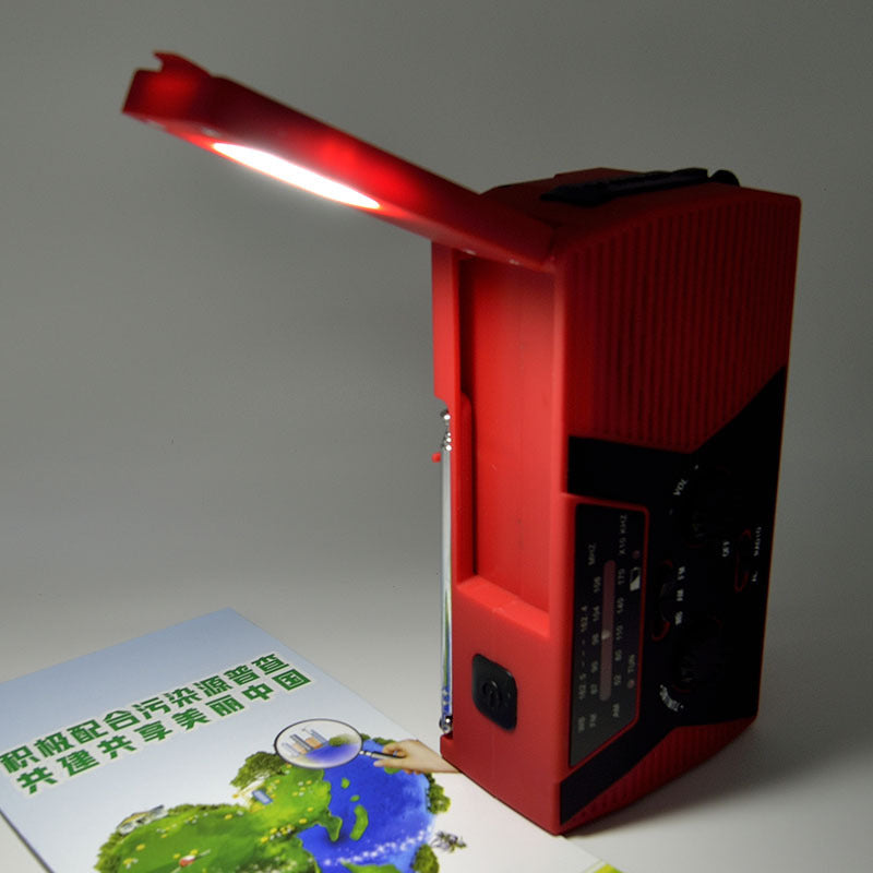 IdealRadio™ - Radio solaire avec lampe LED AM/FM, alarme SOS - 1000-Cadeaux