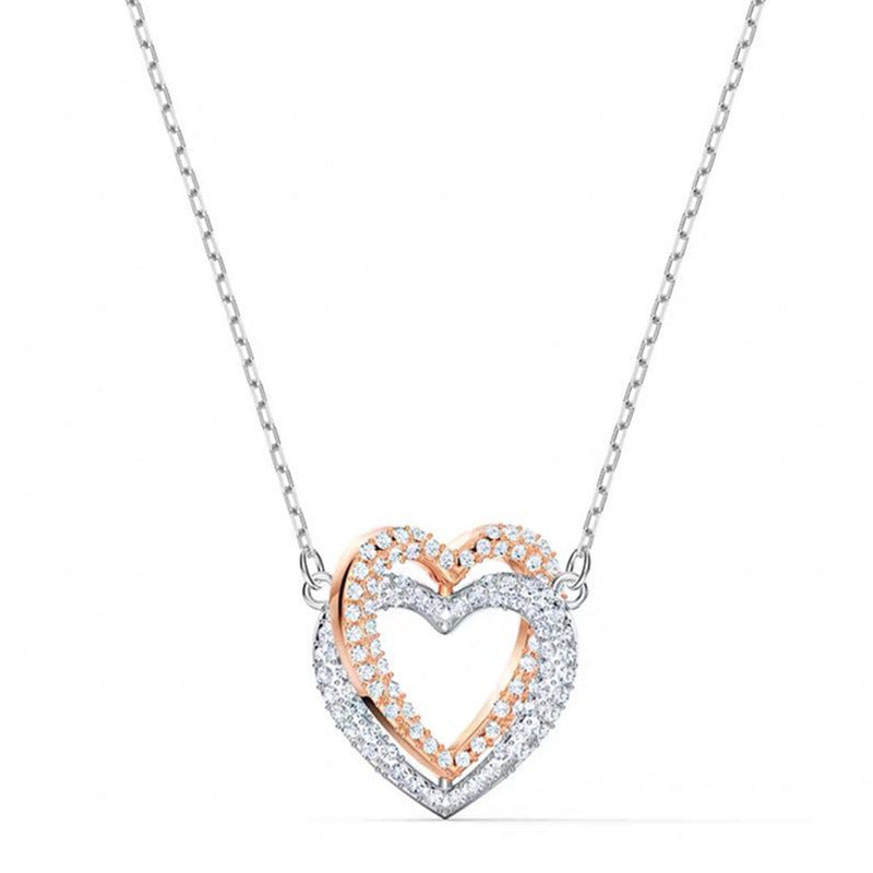 CoeurDouble™ - collier avec coeur finition luxe - 1000-Cadeaux